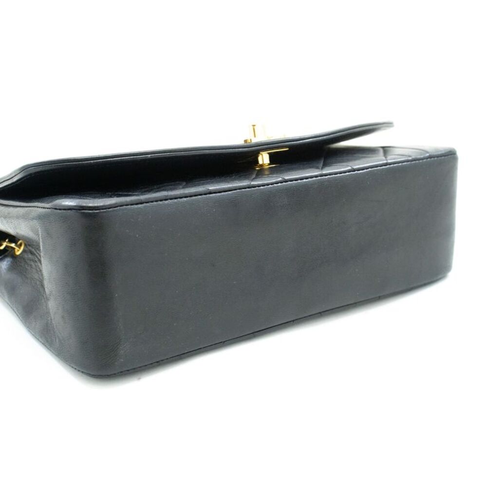 Chanel Diana Black Leather Shoulder Bag (Pre-Owned) - Picture 3 of 12